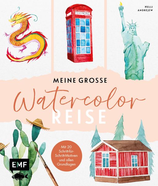 Meine große Watercolor-Reise, Taschenbuch von Nelli Andrejew, Edition Michael Fischer / EMF Verlag, 9783745928198
