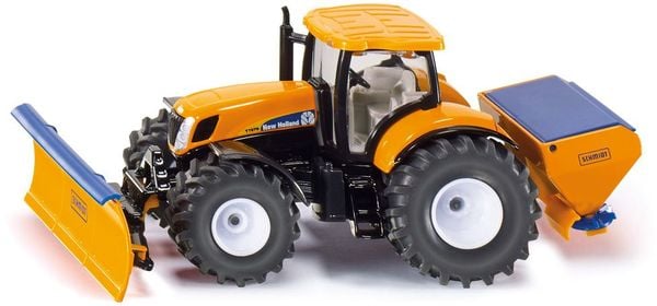 SIKU Super - Traktor mit Räumschild und Salzstreuer