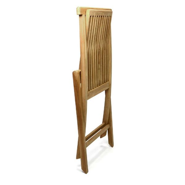 Produktbild: 2er Gartenstuhl Hochlehner Klappstuhl Holz Teak
