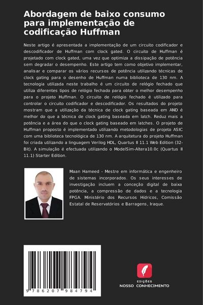Produktbild: Abordagem de baixo consumo para implementa&ccedil;&atilde;o de codifica&ccedil;&atilde;o Huffman
