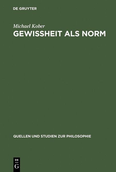 Produktbild: Gewissheit als Norm