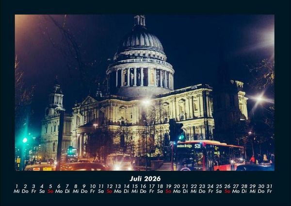 Produktbild: Londons sch&ouml;nste Seiten 2026 Fotokalender DIN A4
