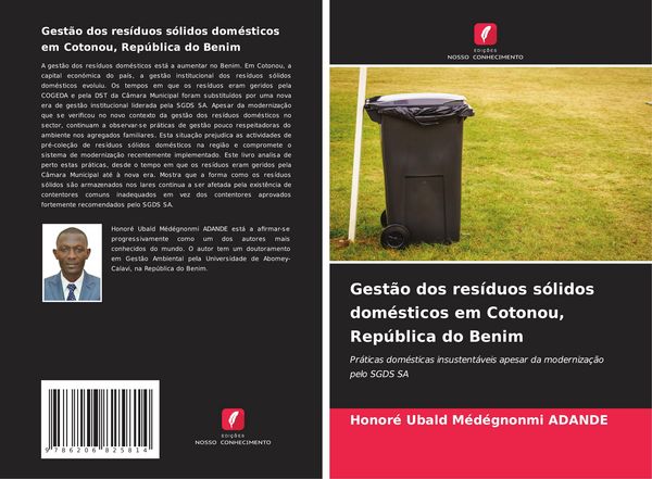 Produktbild: Gest&atilde;o dos res&iacute;duos s&oacute;lidos dom&eacute;sticos em Cotonou, Rep&uacute;blica do Benim