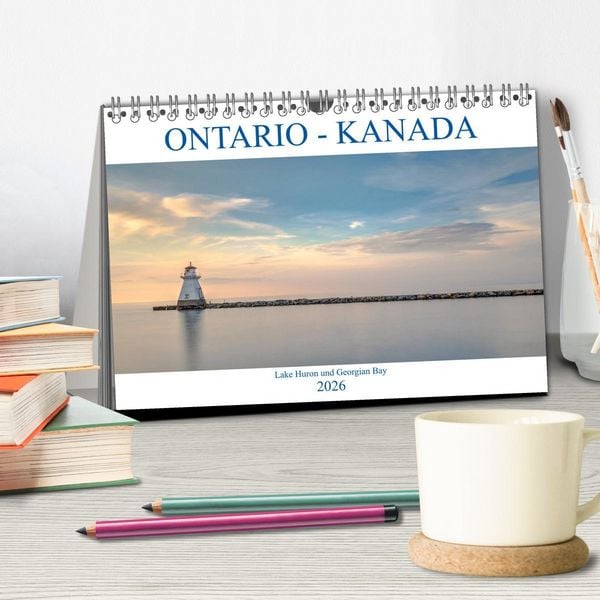 Produktbild: Ontario Kanada, Lake Huron und Georgian Bay (Tischkalender 2026 DIN A5 quer), CALVENDO Monatskalender