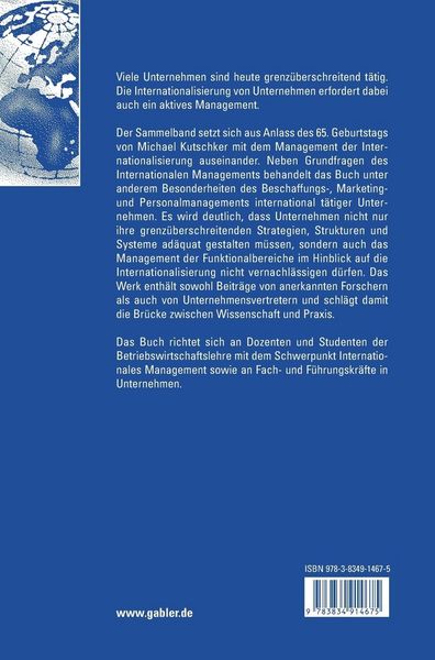 Produktbild: Management der Internationalisierung