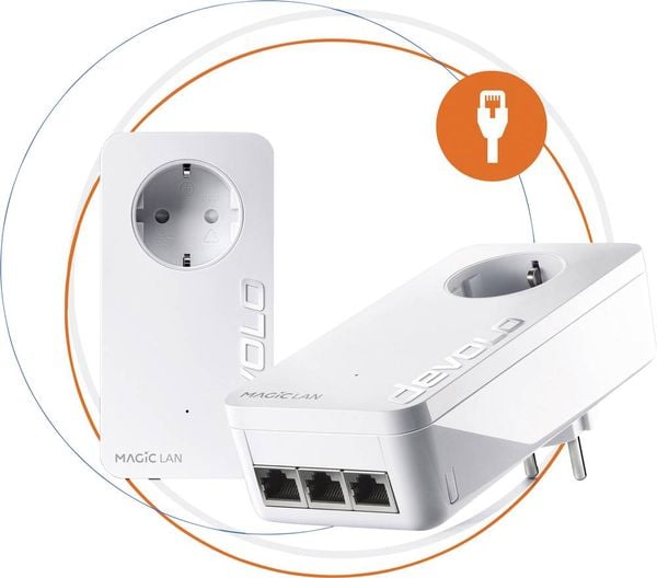 Devolo Magic 2 LAN triple Starter Kit Powerline Starter Kit 8510 DE, AT Powerline 2400MBit/s