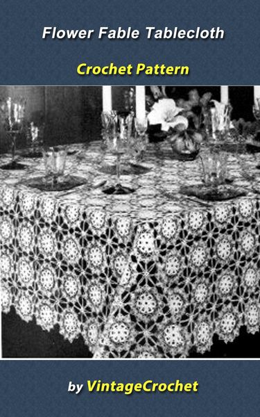 Produktbild: Flower Fable Tablecloth Crochet Pattern