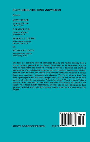 Produktbild: Knowledge, Teaching and Wisdom