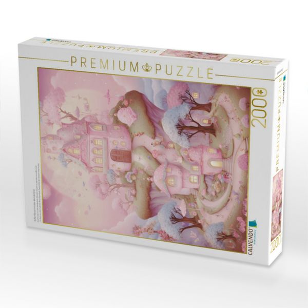 Produktbild: CALVENDO Puzzle S&uuml;&szlig;e H&auml;user im rosa Wunderland | 2000 Teile Lege-Gr&ouml;&szlig;e 90x67cm Foto-Puzzle f&uuml;r gl&uuml;ckliche Stunden