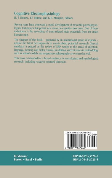 Produktbild: Cognitive Electrophysiology