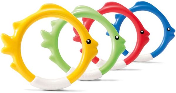 Intex Tauchringe ''Fish Ring'', 4er Set, 4 Farben