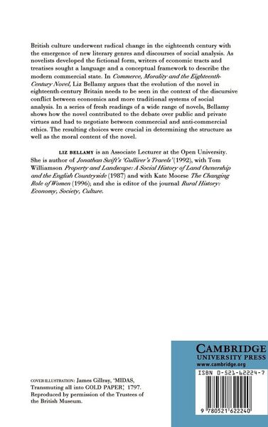 Produktbild: Commerce, Morality and the Eighteenth-Century Novel
