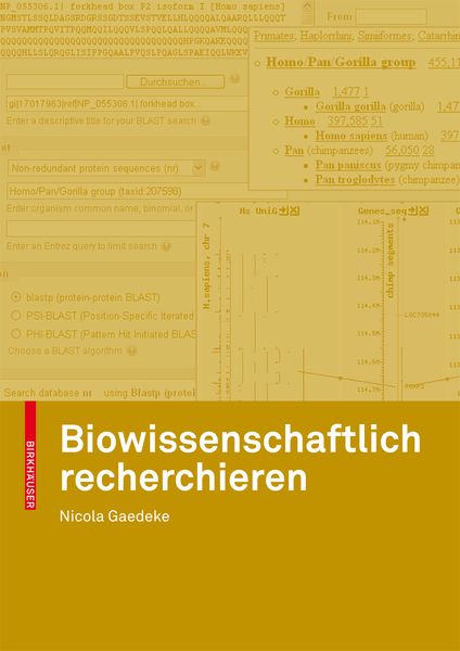 Produktbild: Biowissenschaftlich recherchieren