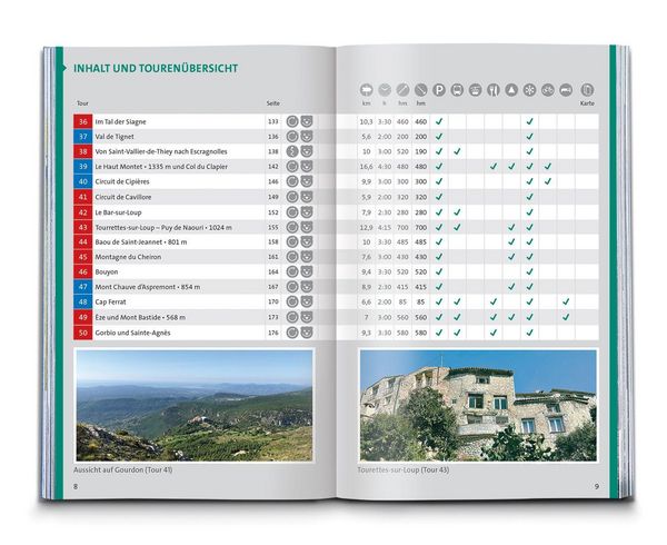 Produktbild: KOMPASS Wanderf&uuml;hrer C&ocirc;te d'Azur, Die sch&ouml;nsten K&uuml;sten- und Bergwanderungen, 50 Touren