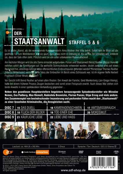 Produktbild: Der Staatsanwalt - Staffel 5&6 [3 DVDs]