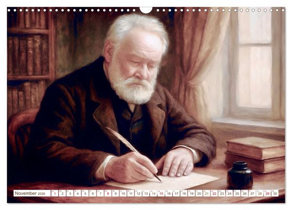 Produktbild: Victor Hugo (Wandkalender 2026 DIN A3 quer), CALVENDO Monatskalender
