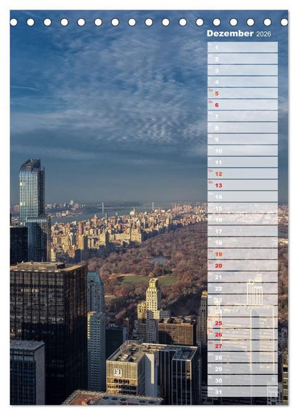 Produktbild: New York City Geburtstagskalender (Tischkalender 2026 DIN A5 hoch), CALVENDO Monatskalender