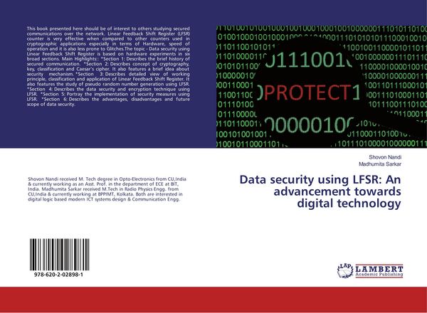 Produktbild: Data security using LFSR: An advancement towards digital technology