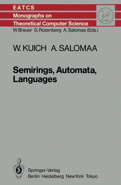 Produktbild: Semirings, Automata, Languages
