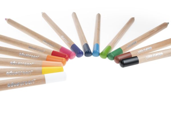 Produktbild: eduGREEN&reg; Dreikant Buntstifte, 12er Set