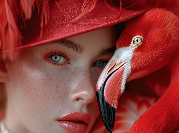 Produktbild: CALVENDO Puzzle Roter Flamingo | 2000 Teile Lege-Gr&ouml;&szlig;e 90x67cm Foto-Puzzle f&uuml;r gl&uuml;ckliche Stunden