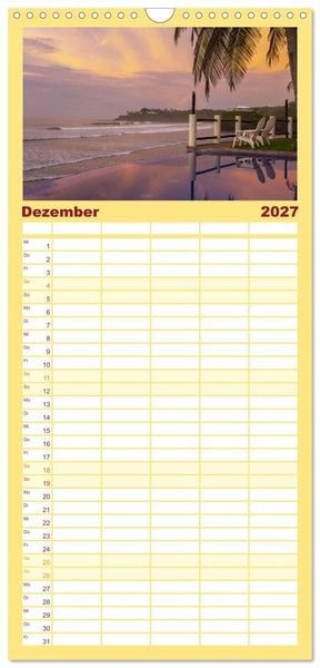Produktbild: Familienplaner 2027 - El Salvador - Unber&uuml;hrte und wundersch&ouml;ne Natur. mit 5 Spalten (Wandkalender, 21 x 45 cm) CALVENDO