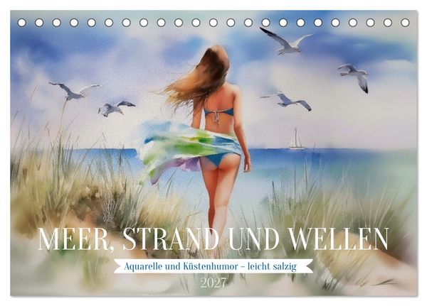 Produktbild: Meer, Strand und Wellen (Tischkalender 2027 DIN A5 quer), CALVENDO Monatskalender