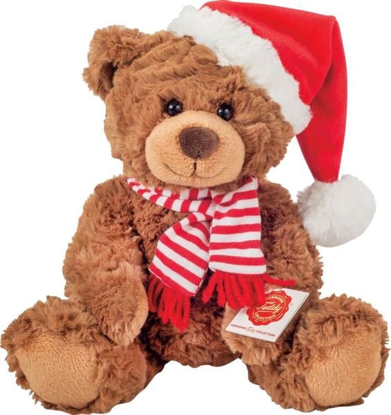 Produktbild: Teddy Hermann 946199 - Weihnachtsteddy mit Schal, Pl&uuml;sch, 30 cm