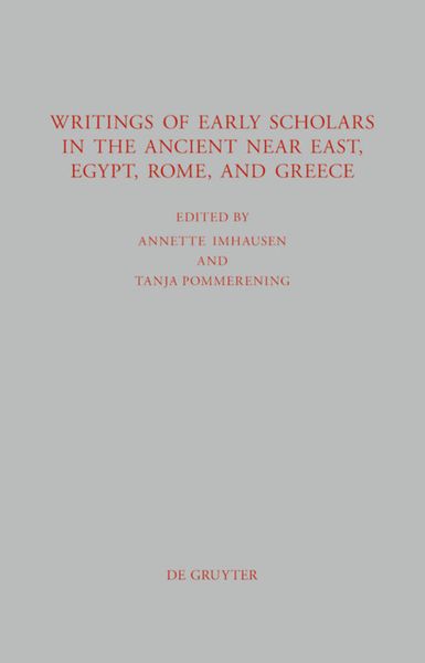 Produktbild: Writings of Early Scholars in the Ancient Near East, Egypt, Rome, and Greece