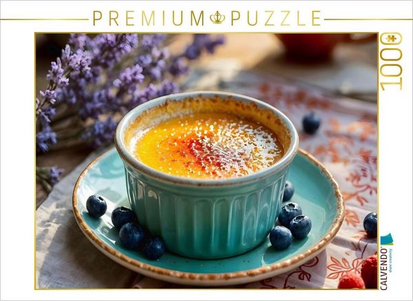 CALVENDO Puzzle Crème Brûlée - Französische Eleganz | 1000 Teile Lege-Größe 64x48cm Foto-Puzzle für glückliche Stunden