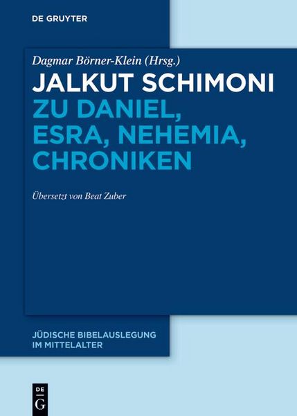 Produktbild: Jalkut Schimoni zu Daniel, Esra, Nehemia, Chroniken