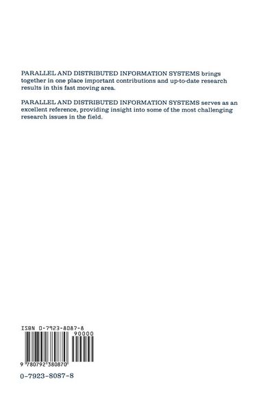 Produktbild: Parallel and Distributed Information Systems