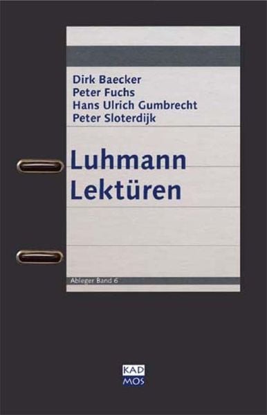 Produktbild: Luhmann Lekt&uuml;ren