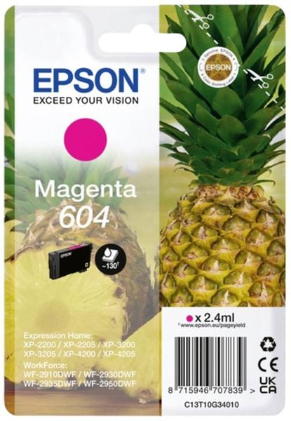 Epson Druckerpatrone T10G3, 604 Original Magenta C13T10G34010