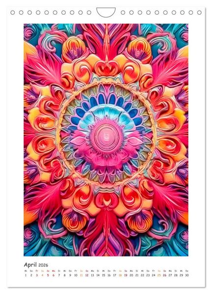 Produktbild: Zauberhafte Mandalas (Wandkalender 2026 DIN A4 hoch), CALVENDO Monatskalender