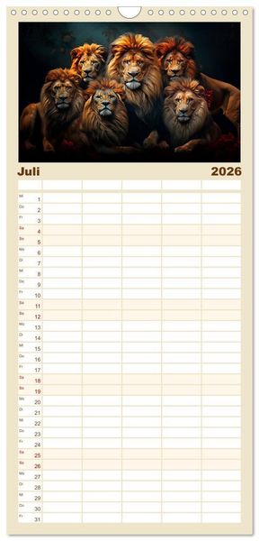 Produktbild: Familienplaner 2026 - Mehr ist einfach besser mit 5 Spalten (Wandkalender, 21 x 45 cm) CALVENDO