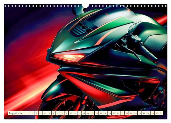 Produktbild: Blickpunkt Motorrad Sch&ouml;nheit im Design (Wandkalender 2026 DIN A3 quer), CALVENDO Monatskalender