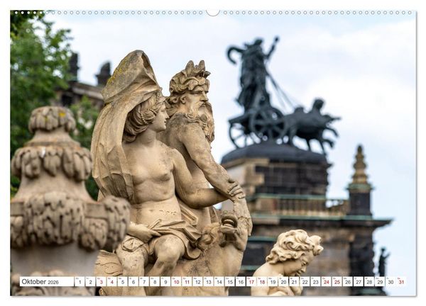 Produktbild: Dresden und Elbsandsteingebirge (Wandkalender 2026 DIN A2 quer), CALVENDO Monatskalender