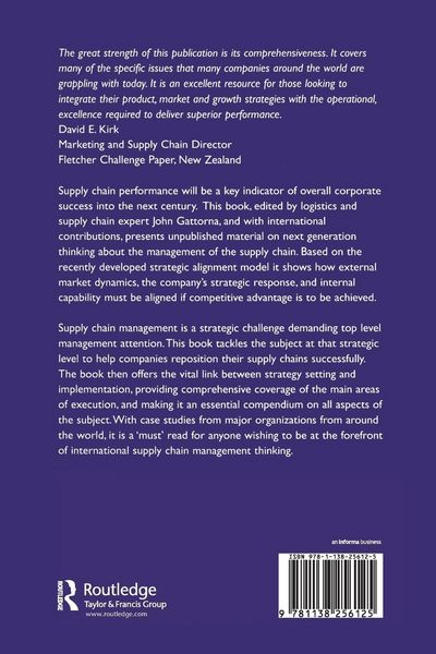 Produktbild: Strategic Supply Chain Alignment