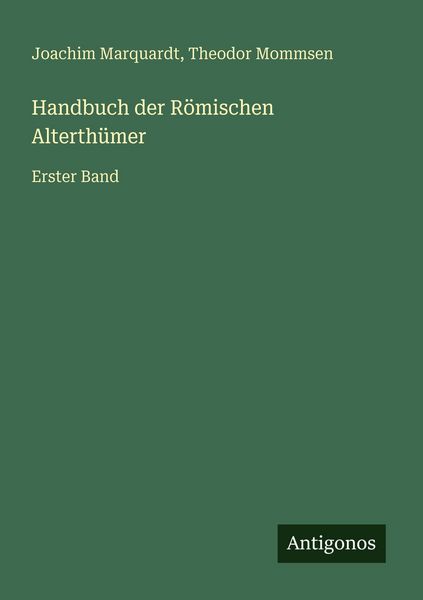 Produktbild: Handbuch der R&ouml;mischen Alterth&uuml;mer