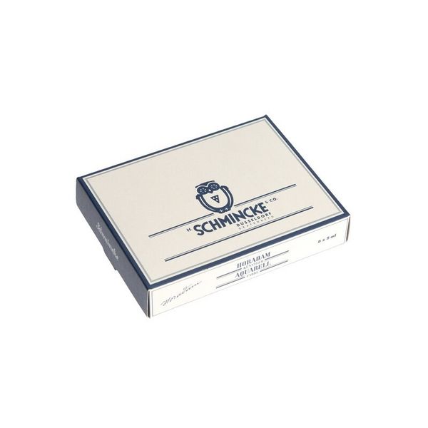 Produktbild: Schmicke HORADAM&reg; Aquarell Metallkasten, Reisekasten Jan Wellem, 6 x 5ml Retro II