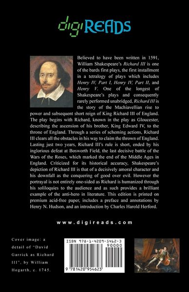 Produktbild: Richard III (Annotated by Henry N. Hudson with an Introduction by Charles Harold Herford)