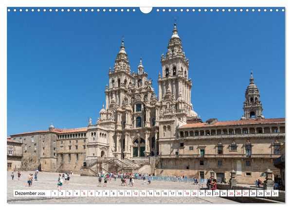 Produktbild: Unterwegs - Camino Primitivo. Zu Fu&szlig; auf der &auml;ltesten Route des Jakobsweges (Wandkalender 2026 DIN A3 quer), CALVENDO Monatskalender