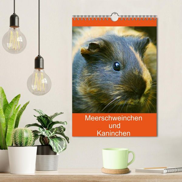 Produktbild: Meerschweinchen und Kaninchen Familienplaner (Wandkalender 2026 DIN A4 hoch), CALVENDO Monatskalender