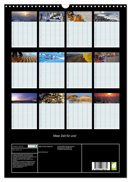 Produktbild: Meer Zeit f&uuml;r uns! (Wandkalender 2026 DIN A3 hoch), CALVENDO Monatskalender