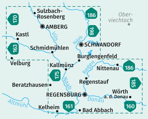 Produktbild: Regensburg, Amberg, Schwandorf