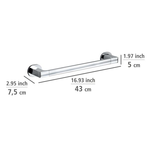Produktbild: UV-Loc&reg; Badetuchstange Uno Mod. Maribor 40 cm, Befestigen ohne Bohren mit innovativem Klebesystem