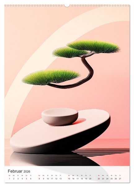 Produktbild: Schlichte Stille (hochwertiger Premium Wandkalender 2026 DIN A2 hoch), Kunstdruck in Hochglanz