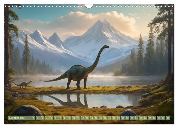 Produktbild: Eine Reise in die Vergangenheit - Entdeckung der Tierwelt (Wandkalender 2026 DIN A3 quer), CALVENDO Monatskalender