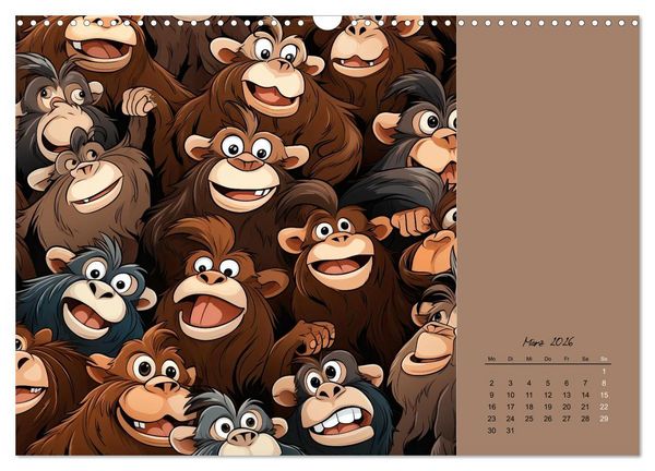 Produktbild: Tierisches Gewimmel (Wandkalender 2026 DIN A3 quer), CALVENDO Monatskalender